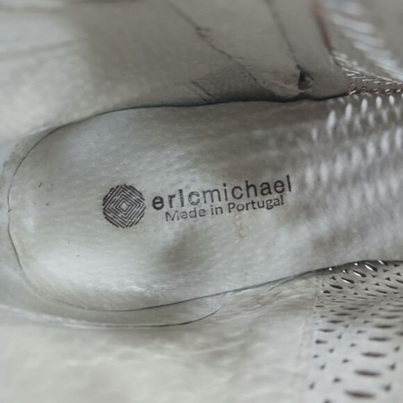 SS1406 EUC $189 Eric Michael Leah Peep Toe Ankle Bootie size 37 US 6.5/7 - Picture 8 of 11